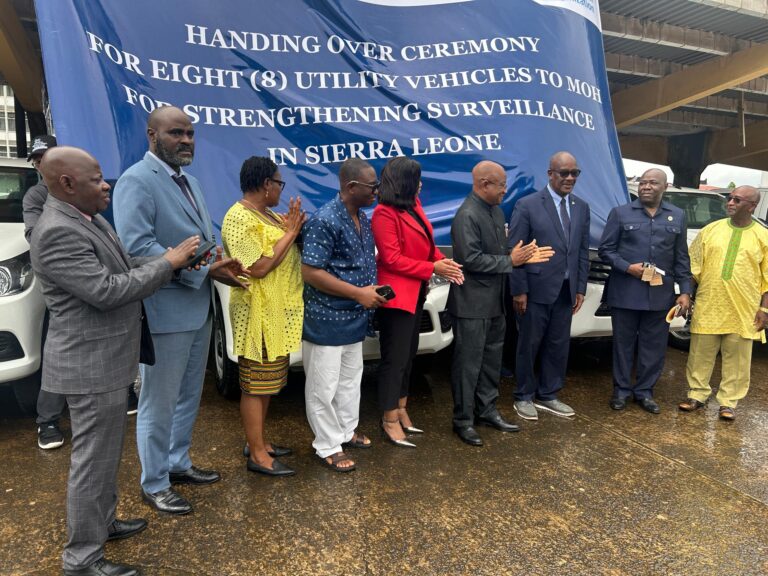 WHO donates 8 vehicles to MOHS to boost disease surveillance in Sierra Leone