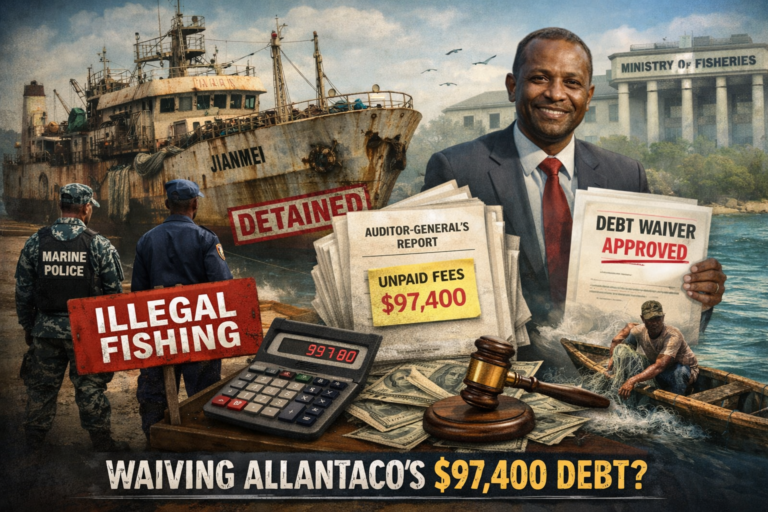 Ministry of Fisheries queried over push to waive Allantaco’s $97,000 dues 